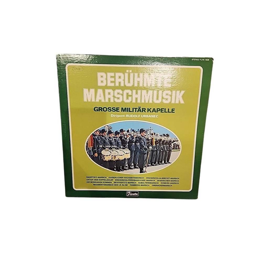 Beruhmte‎ Marschmusik LP Record Grosse Militar Kapelle Rudolf Urbanec